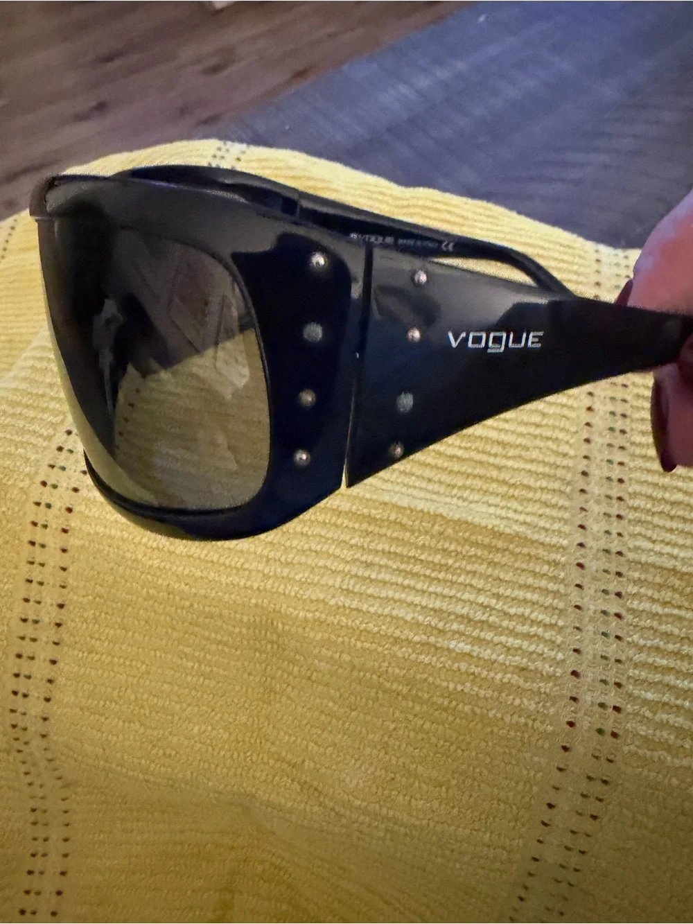 Women’s Wraparound Black Sunglasses - Sport Shield Style